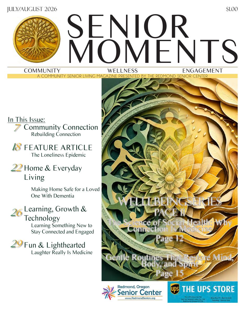 Cover of the July / August 2026 issue of Senior Moments